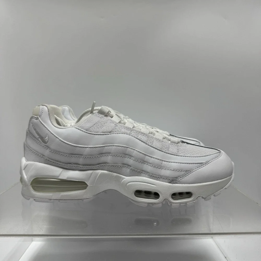 Brand New Nike Air Max 95 HM8755-100 Triple White Sneakers Men's Size 8.5